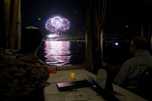 Window view of Fireworks